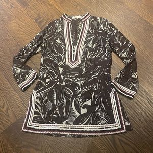 Sequin trim tory tunic